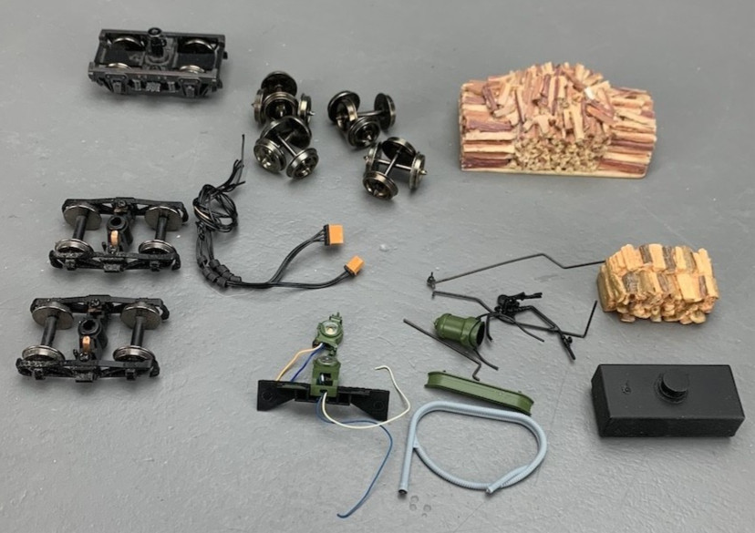 Large Lot On30 Bachmann Spectrum Locomotive Spare Parts & Trucks O3876