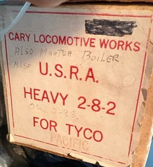 CARY LOCOMOTIVE WORKS ho USRA HEAVY 2-8-2 MIKADO LOCOMOTIVE SHELL vintage