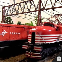 Frateschi Electric Locomotive V8 Fepasa Phase II 3052 HO Miniature Train Brazil