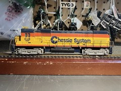 TYCO HO 4301 Alco 430 Chessie Diesel Engine Dummy With Handrails