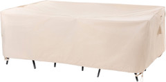 Patio Furniture Covers, Beige, 74″W X 47″D X 27.5″H | Outdoor Table Cover, Heavy