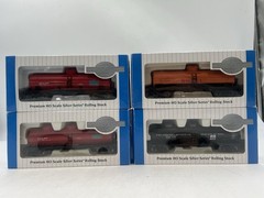 Ho Scale Engine Bachmann Silver Series Set Of 4 Tank Cars Shell, Penn Salt