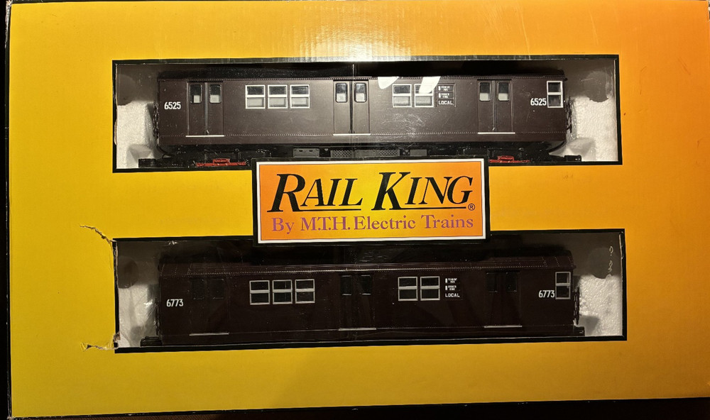 Rare Rail King M.T.H. Electric Trains 4 Car R-17 N.Y.City Subway Car Set