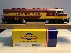 HO Scale Athearn Genesis Wisconsin Central FP45 #6652 DC TESTED