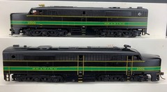 HO Athearn Pair PA1/PA1 Locomotives Reading #1001 & #1000 PWR/DMY HO8387