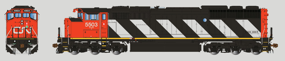 Aurora Miniatures HO GMDD SD50AF Diesel Canadian National CN #5503 DC 110008
