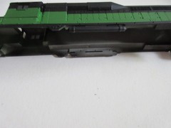 HO Burlington Northern colors undecorated 7.5″ Train Shell Only