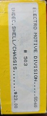 Rail Power Products SD-60 Body Shell and Chassis HO scale
