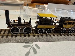 HO 1/87 Scale Train Model Set DeWitt Clinton Steam Locomotive Collection Gift