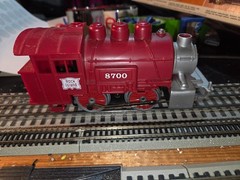 LIONEL, 0/027 GUAGE, ROCK ISLAND SWITCHER ENGINE, SEE PHOTOS, MINIMAL MOVEMENT