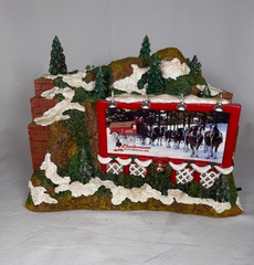 Budweiser Hawthorne Village Train Tunnel Billboard Christmas Clydesdale