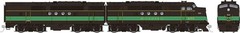Rapido 53530 HO EMD FT A-B Set – Sound and DCC Reading #253A, 253B black, green