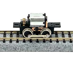 N/HOn30/HOe/009 Gauge 0-4-0 Rod-Driven Locomotive Power Drive Chassis 15mm/8mm