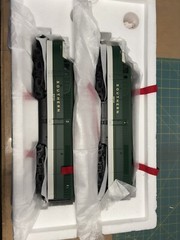 Rail King Alco PA Diesel AA Set w/ Proto Die-Cast 6 Wheel Trucks -obo-