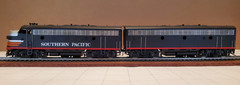 Oriental Limited Samhongsa SP EMD F7A+F7B Black Widow Factory Paint HO Brass 2nd