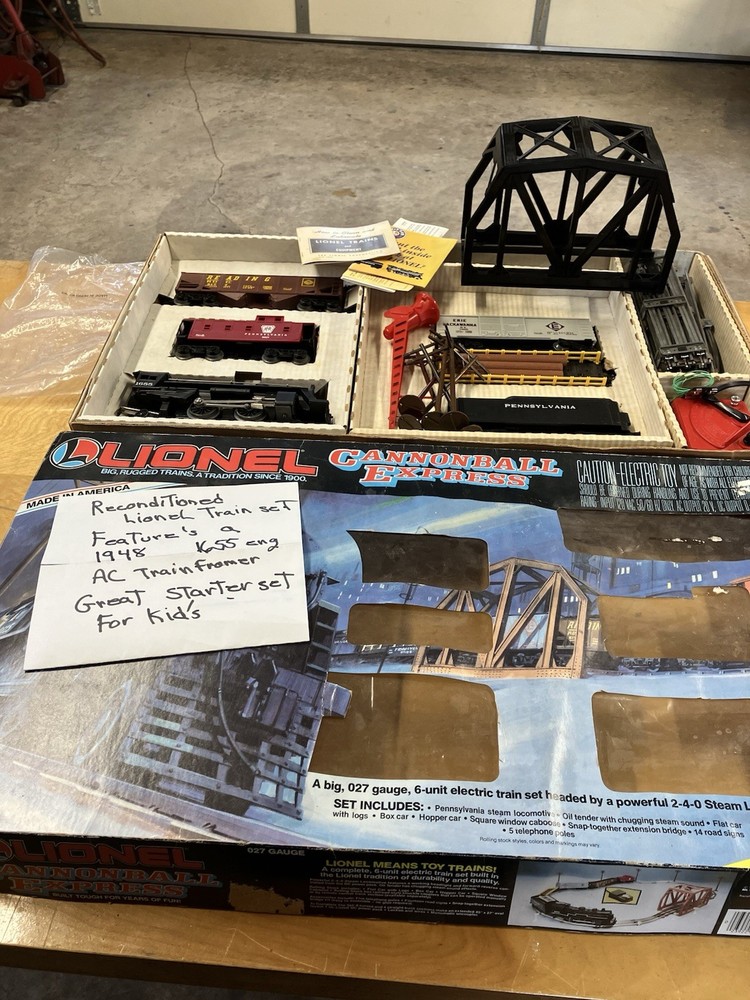 refurbished Lionel 1655 Locomotive Train Set See Description