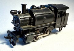 HO 1:87 0-4-0 Steam Locomotive 0605 Black Plastic Metal Untested #1