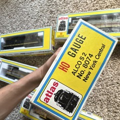 Atlas HO 1:87 Lot of 5 Diesel Locomotives Erie EL NYC DC Analog 2-Rail