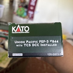 Kato N Scale FEF-3 Steam Locomotive Union Pacific #844
