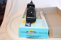 HO Scale Mantua, 0-4-0 Steam Switcher Locomotive, Santa Fe, Black #3179