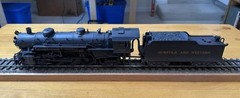 Weaver O Scale Norfolk and Western 4-6-2 USRA Light Pacific W/ Tender, Weathered