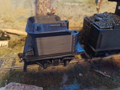 On30 Shorty Tender, for your Forney Or Porter.** Your Wheels And Couplers **