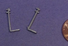 On30 BACHMANN CLIMAX REPLACEMENT FOOT BOARD SUPPORTS WISEMAN DETAIL PARTS #O234