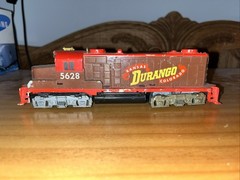Tyco Kansas Durango Colorado Train Locomotive 5628 HO Scale for Parts