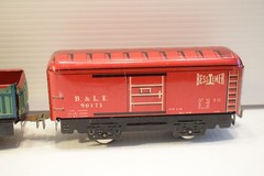 MARX 8995 BOXED TRAIN TRANSFORMER SET LOCOMOTIVE TENDER CABOOSE 5 CARS WORKS