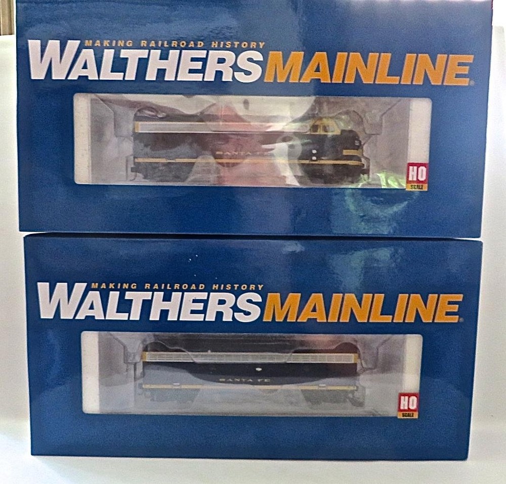 HO Walthers 910-9902 Santa Fe #265 EMD F7A-B Set Brand New