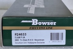 Bowser Exec Line/Hobbytyme #24633 HO DL&W F-3A #663 Tri-StateRHS/Steamtown Lot 2