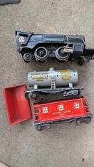 Lot Of LIONEL PREWAR O GAUGE 259E LOCOMOTIVE 2657 Car SUNX 2654 Tanker