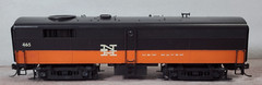 New Haven RR ALCO FB-2 Diesel Orange & Black 0465 Life Like HO Custom Paint