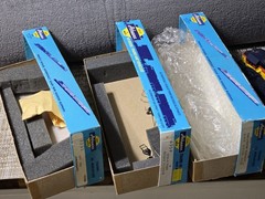 Athearn HO Scale Locomotive Lot(3)Chessie System & C&O + 5Vintage BlueBoxesEmpty