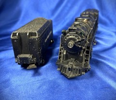 MARX 35250 Train Set with 333 Locomotive & 3 Passenger Cars/Original Box-1949-51