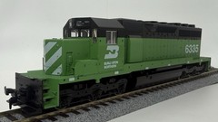 Kato HO EMD SD40 Burlington Northern 6335 Locomotive Runs Great Video