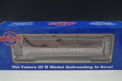 ATLAS ACF 3-BAY CYLINDRICAL HOPPER ERIE LACKAWANNA #6303-2 0 SCALE NIB TRUE 1/4″