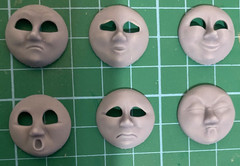 Custom HO/OO Bachmann Thomas & Friends Edward Magnetic Faces Set of Six