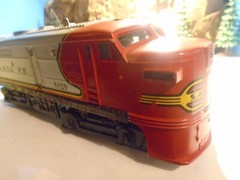 LIONEL O GA SANTA FE ALCO 8020 POWERED A UNIT WITH 8021 DUMMY B UNIT 5-216-5