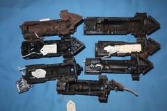 7 American Flyer Pre-war O Gauge Cast Iron Steam Locomotive Shells: #1, #3, #4,