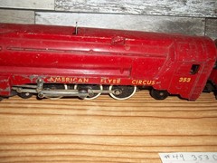 Vintage American Flyer 353 Circus Steam Locomotive w/Tender Original