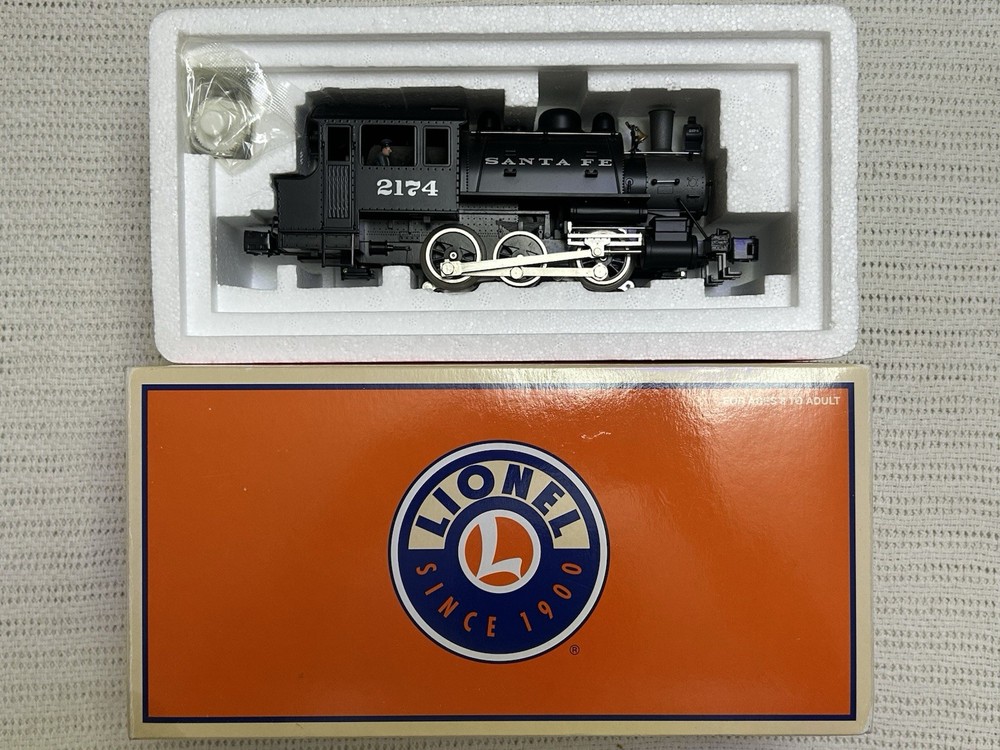 O Lionel 6-28624 Santa Fe 0-6-0 Dockside Switcher Steam Locomotive – (VG TESTED)