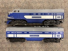 + Lionel Postwar O Gauge 2240 Wabash F-3 A & B Diesel Locomotive Set *ST