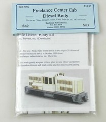 Mount Blue for Railhead Pub. Sn3 #002 Freelance Center Cab Diesel Body NOS ~T158