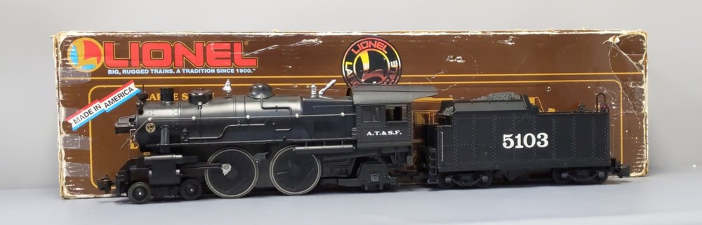 Lionel 8-85103 G Scale AT&SF 4-4-2 Steam Locomotive & Tender LN/Box