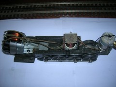 LIONEL POST WAR LOCO PARTS LOT#R7 BERKSHIRE 736 FRAME RUNS SMOKES