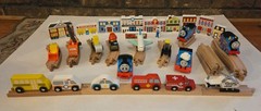 Thomas & Friends, Brio, Melissa & Doug 54 piece Lot Wooden & Motorized Trains