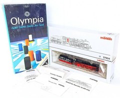 Marklin AC DIGITAL HO German DB BR-03 OLYMPIC GAMES 1972 LOCOMOTIVE + GAME MIB!