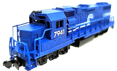 N Life-Like 7846 EMD GP38 Conrail Loco #7941 rapido couplers (Tested)