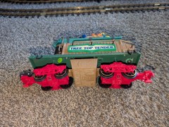 New Bright Holiday Express Dillards Brown TREE TOP TENDER train car